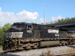 NS 9537 tied down in the yard